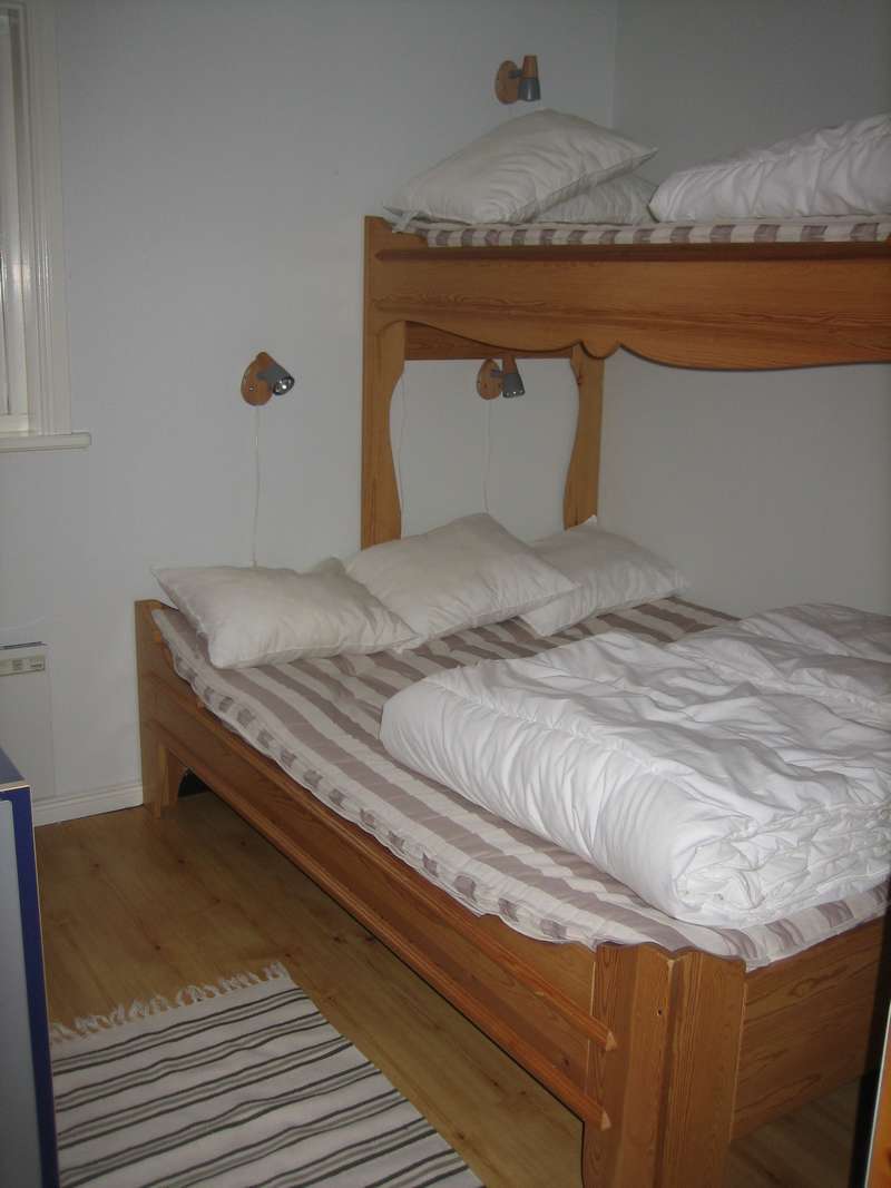 Sovrum 2 här är sängen ändrad till en 160cm bred säng.
